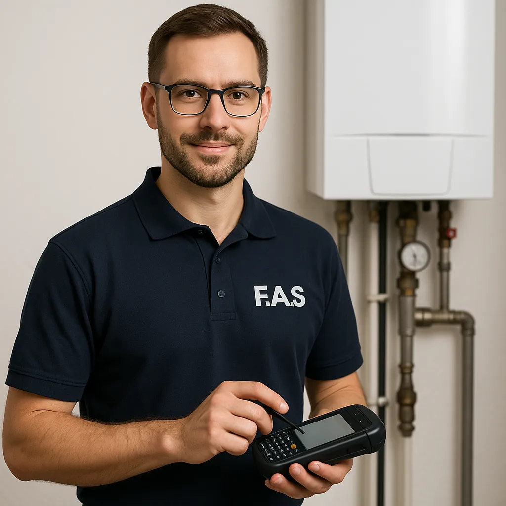 Verbrauchsabrechnung & Geräte-Service – Illustration